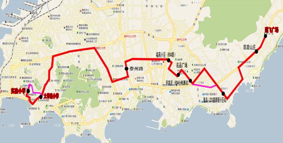 [山東]青島市實驗小學校車線路（圖）